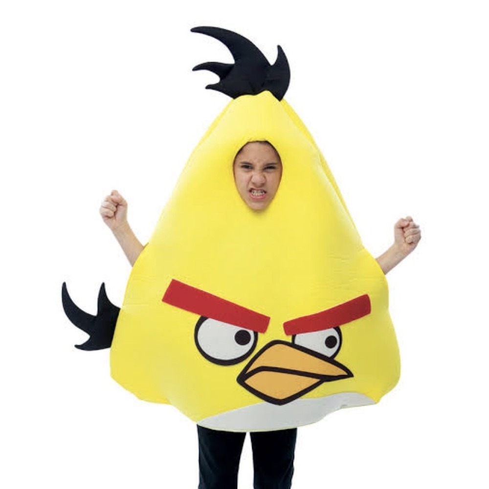 Angry Birds Yellow Bird Kids Child Halloween Costume One Size Fits Most